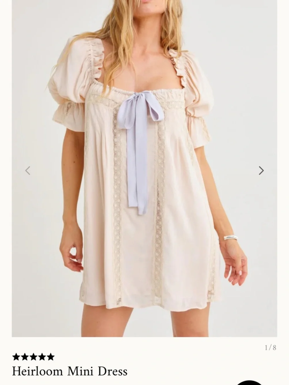 New Rumored Heirloom dress in dove xs - Picture 2 of 4